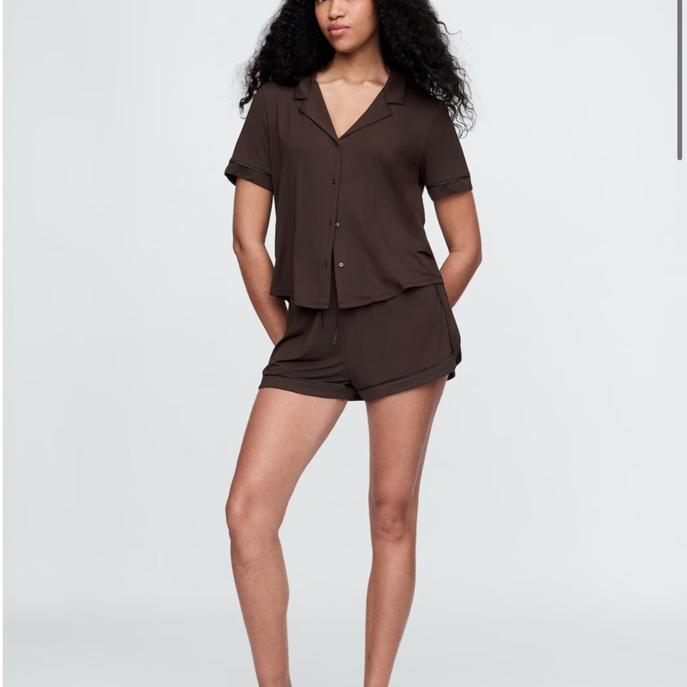 NWT Gap Modal Pajama PJ Shorts in Terra Brown